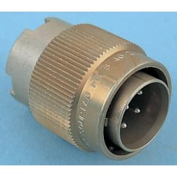 1 pcs - Souriau Circular Connector, 12 Contacts, Cable Mount, Plug, Male, IP65, 840 Series