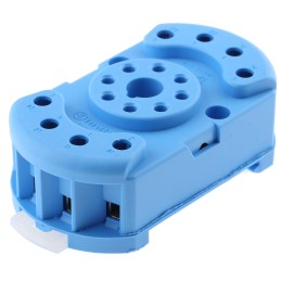 1 pcs - Finder 90 250V ac DIN Rail Relay Socket, for use with 60.12