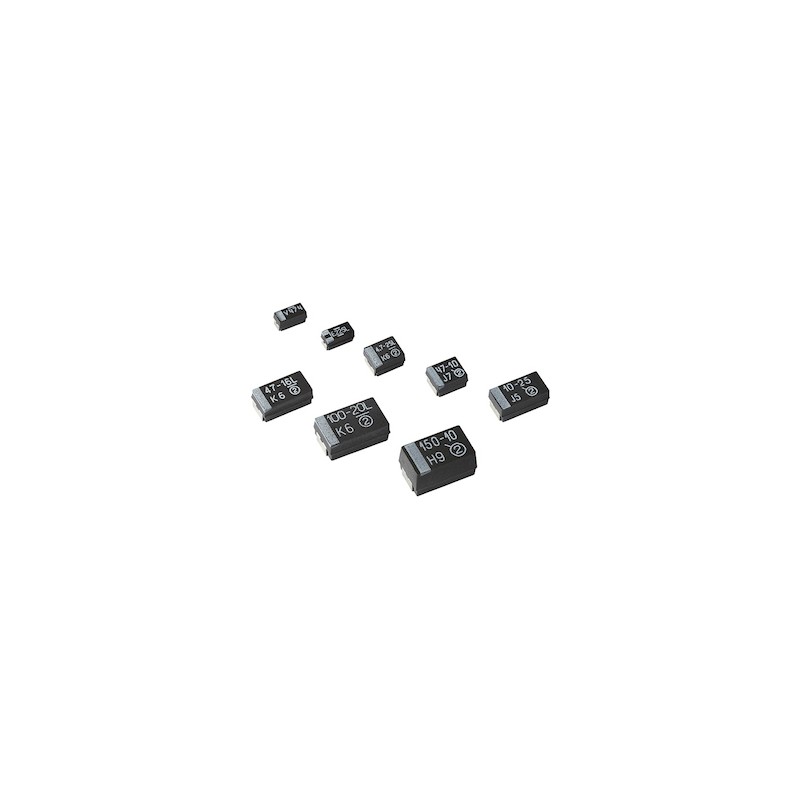 50 pcs - 293D106X0010A2TE3 Vishay 10μF Tantalum Capacitor 10V dc