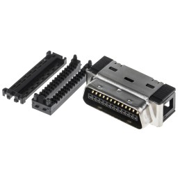 1 pcs - 3M 101 26 Way Right Angle Cable Mount D-sub Connector Plug, 1.27mm Pitch