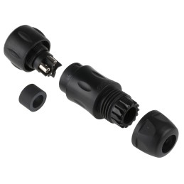 1 pcs - Souriau Circular Connector, 4 Contacts, Cable Mount, Socket, Female, IP68, IP69K, UTS Series