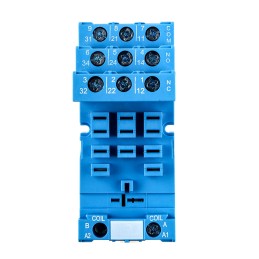 1 pcs - Finder 92 11 Pin 250V ac DIN Rail Relay Socket, for use with 62.32, 62.33