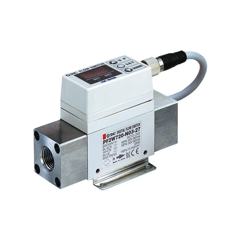 1 pcs - SMC Flow Controller, 2 - 16 L/min, PNP Output, 12 - 24 V dc, 1/2 in Pipe