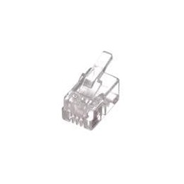 10 pcs : MP44RX-1000 - Modular Connectors / Ethernet Connectors 4P4C STRANDED ROUND