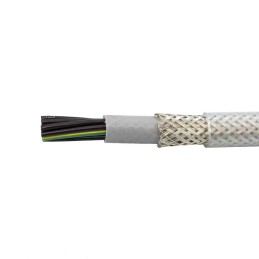 1 Reel of 50 M - Alpha Wire Control Cable, 12 Cores, 1.5 mm², CY, Screened, 50m, Grey PVC Sheath