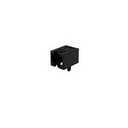 10 pcs : MTJ-645X1 - Modular Connectors / Ethernet Connectors 6P4C TYPE 5 GLD FLSH BLK