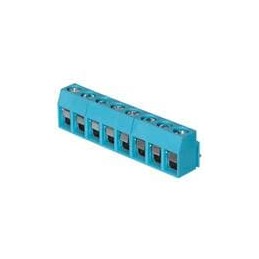 10 pcs : TB003V-500-P08BE - Fixed Terminal Blocks Terminal block, screw type, 5.00 , vertical, 8 poles, CUI Blue, Philip's head 