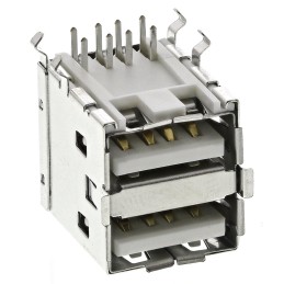 1 pcs - Molex Right Angle, Through Hole, Socket Type A 2.0 USB Connector