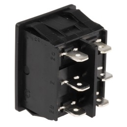 1 pcs - Marquardt DPDT, (On)-Off-(On) Rocker Switch Panel Mount