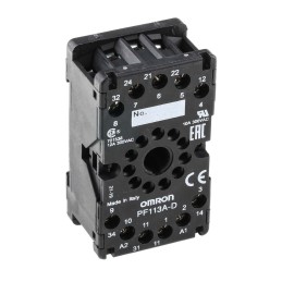 1 pcs - Omron 11 Pin 300V ac DIN Rail Relay Socket, for use with MKS Series