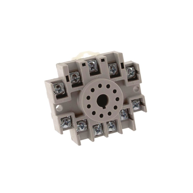 1 pcs - TE Connectivity 11 Pin 300V ac DIN Rail Relay Socket, for use with KRPA Relays