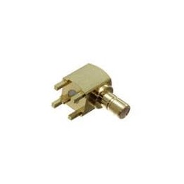 10 pcs : RF3-46-T-00-50-G - RF Connectors / Coaxial Connectors SMB JACK RA PCB 4GHZ BRS BOD