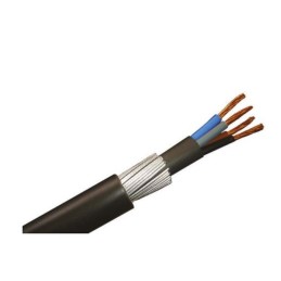 1 Reel of 50 M - RS PRO 4 Core Power Cable, 16 mm², 50m Armoured, Black PVC Sheath, 600/1000 V