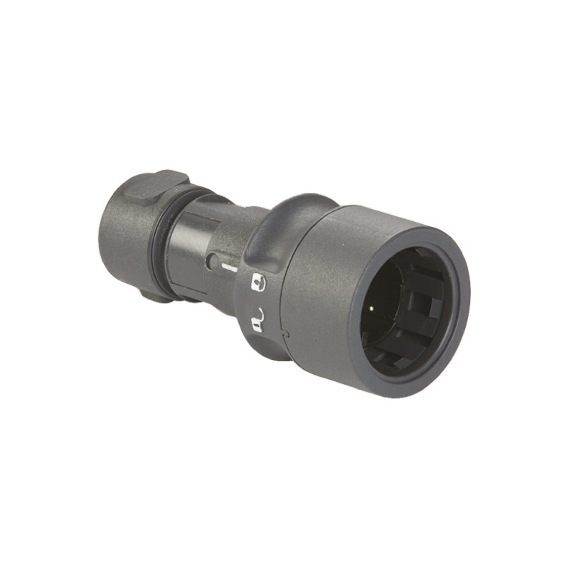 1 pcs - Bulgin Circular Connector, 3 Contacts, Cable Mount, Plug, Male, IP66, IP68, IP69K, Buccaneer 6000 Series