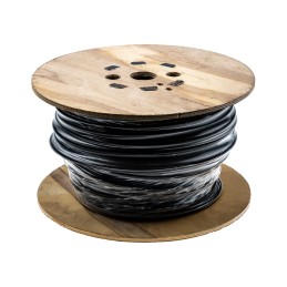 1 Reel of 50 M - RS PRO Black 25 mm² Hook Up Wire, 7/2.14 mm, 50m