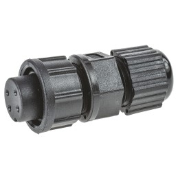 1 pcs - Amphenol Industrial Circular Connector, 4 Contacts, Panel Mount, Socket, Female, IP67, Ceres Series
