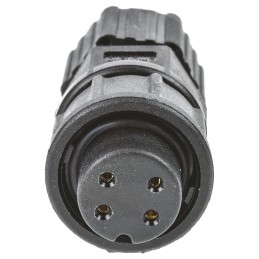 1 pcs - Amphenol Industrial Circular Connector, 4 Contacts, Panel Mount, Socket, Female, IP67, Ceres Series