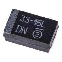 20 pcs - 293D336X9016D2TE3 Vishay 33μF MnO2 Tantalum Capacitor 16V dc, 293D Series