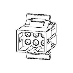 10 pcs : 03-09-2061 - Pin & Socket Connectors 2.36mm PinSkt Plg DR Hsg 6Ckt
