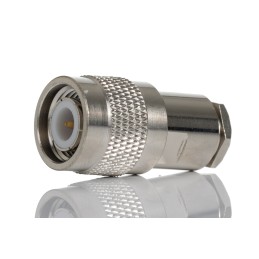 1 pcs - RS PRO, Plug Cable Mount TNC Connector, 50Ω, Solder Termination, Straight Body