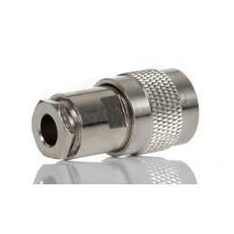 1 pcs - RS PRO, Plug Cable Mount TNC Connector, 50Ω, Solder Termination, Straight Body