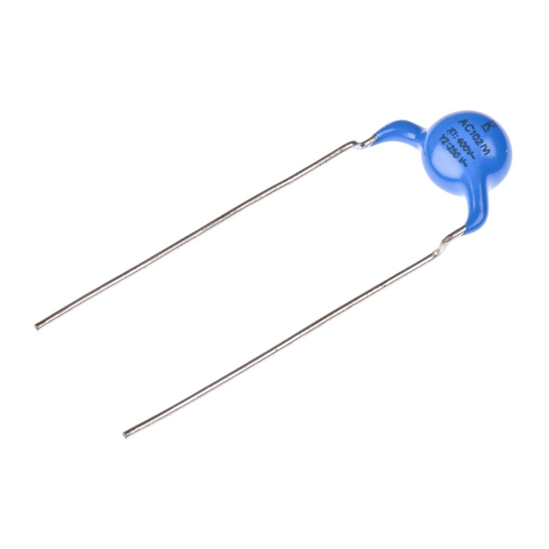 100 pcs - C901U102MYWDBA7317 KEMET Single Layer Ceramic Capacitor (SLCC) 1nF 250V ac ±20% Y5U Dielectric, C900, Through Hole +12