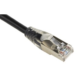 1 pcs - RS PRO Cat5e Male RJ45 to Male RJ45 Ethernet Cable, F/UTP, Black PVC Sheath, 5m