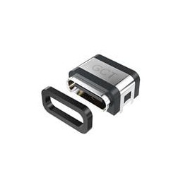 10 pcs : USB4730-GF-A-KIT - USB Connectors USB2.0 TypeC Recpt. Kit, w/GASKET GF, 16P Horz T.Mt. SMT, IP67