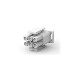 10 pcs : 350715-1 - Pin & Socket Connectors PLUG HOUSE. 6 POS.