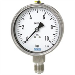 1 pcs - WIKA G 1/2 Analogue Pressure Gauge 16bar Bottom Entry, 8425647, 0bar min., 233.50
