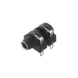 10 pcs : ACJM-PHS - Phone Connectors 1/4'jack Plstc hous w/Metal insert