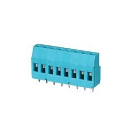 10 pcs : TB009-508-08BE - Fixed Terminal Blocks Terminal block, screw type, 5.08 , horizontal, 8 poles, CUI Blue, slotted screw,
