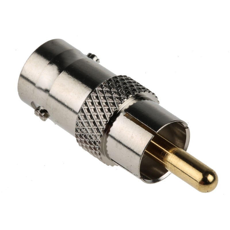 1 pcs - RS PRO Straight 75Ω RF Adapter RCA Plug to BNC Socket 250MHz