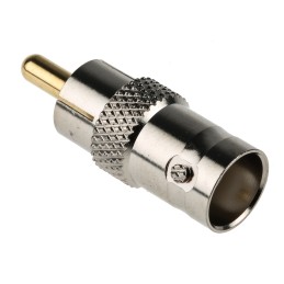 1 pcs - RS PRO Straight 75Ω RF Adapter RCA Plug to BNC Socket 250MHz