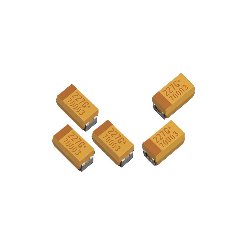 20 pcs - TLJP107M006R5400 KYOCERA AVX 100μF Electrolytic Tantalum Capacitor 6.3V dc, TLJ Series