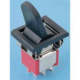 1 pcs - C & K Toggle Switch, Panel Mount, On-On, DPDT, Solder Terminal
