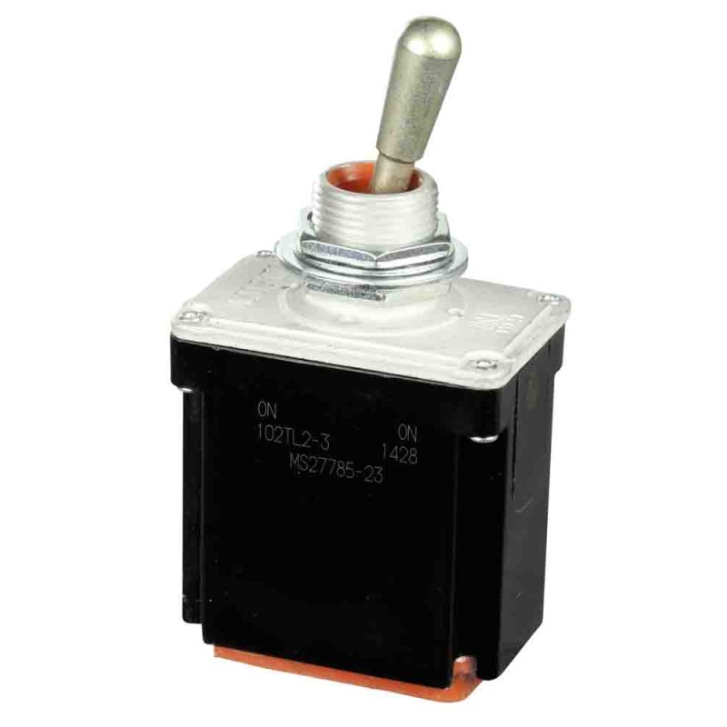 1 pcs - Honeywell Toggle Switch, Bushing Mount, On-On, DPDT, Wire Lead Terminal