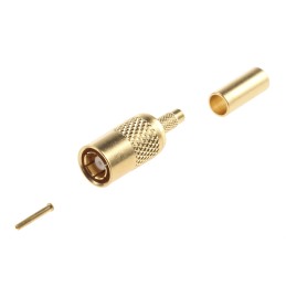 1 pcs - TE Connectivity, Plug Cable Mount SMB Connector, 50Ω, Crimp Termination, Straight Body