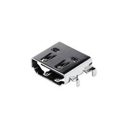 10 pcs : HD09-19-MSMT-TR - HDMI, Displayport & DVI Connectors HDMI 2.0, Receptacle Connector, 19 Positions, Horizontal, Mid-Surf
