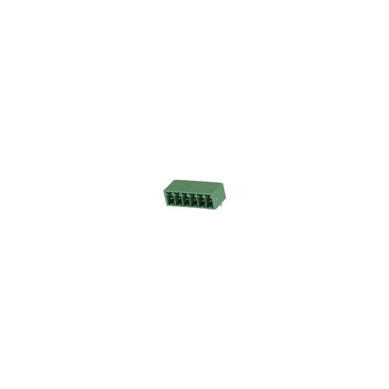 10 pcs : 39502-6006 - Pluggable Terminal Blocks 3.5MM EURO HEADER RA O HEADER RA GRN 6CKT