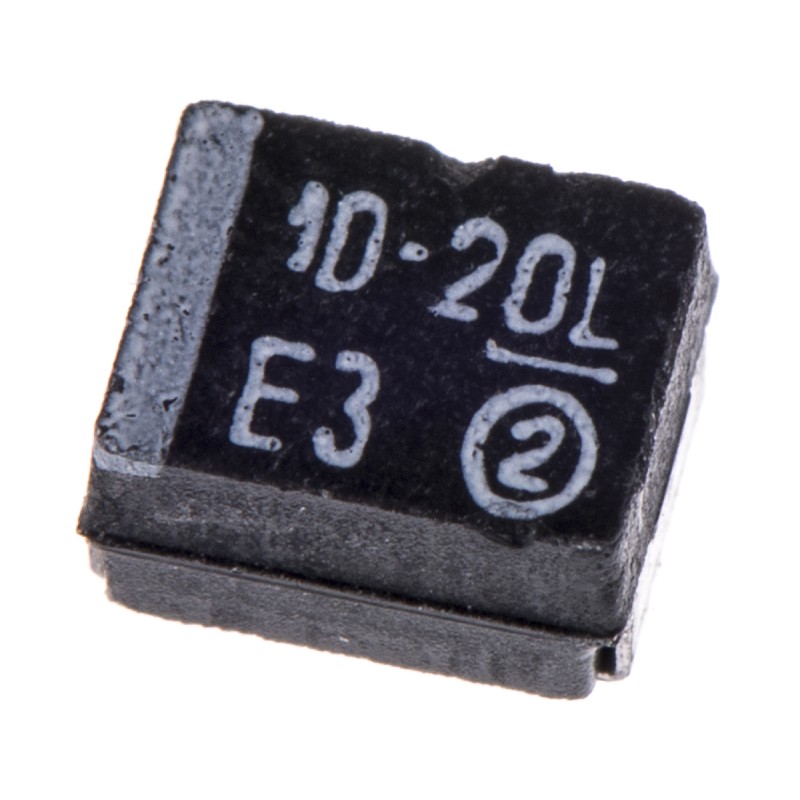 50 pcs - 293D106X9020B2TE3 Vishay 10μF MnO2 Tantalum Capacitor 20V dc, 293D Series