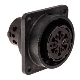 1 pcs - Amphenol Circular Connector, 5 + PE Contacts, Panel Mount, Socket, Female, IP65, C 16-3 Series