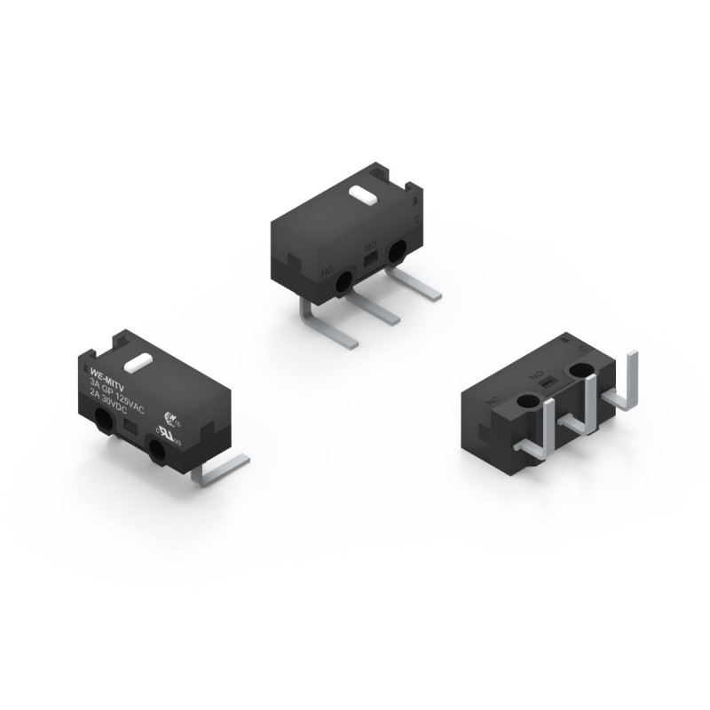 1 pcs - Wurth Elektronik Lever Micro Switch, THT Terminal, 3A, SPDT