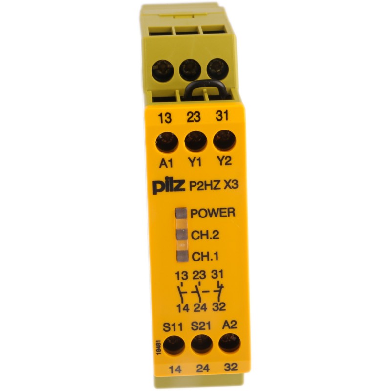 1 pcs - Pilz Dual-Channel Two Hand Control Safety Relay, 24V dc, 2 Safety Contacts
