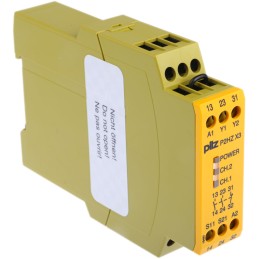 1 pcs - Pilz Dual-Channel Two Hand Control Safety Relay, 24V dc, 2 Safety Contacts
