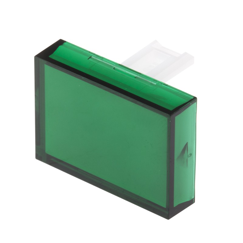 1 pcs - RS PRO Green Rectangular Push Button Lens for Use with SD16 Series
