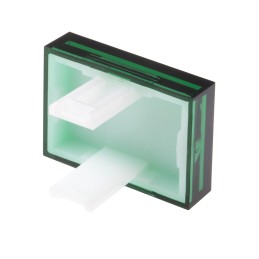 1 pcs - RS PRO Green Rectangular Push Button Lens for Use with SD16 Series