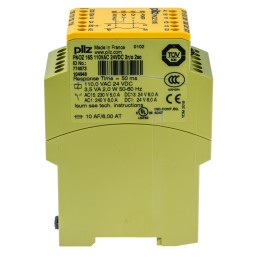 1 pcs - Pilz Dual-Channel Safety Switch/Interlock Safety Relay, 24 V dc, 110V ac, 2 Safety Contacts