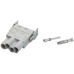 1 pcs - Epic Contact Heavy Duty Power Connector Module, 25A, Female, HBE 2.5, MCB Series, 4 Contacts