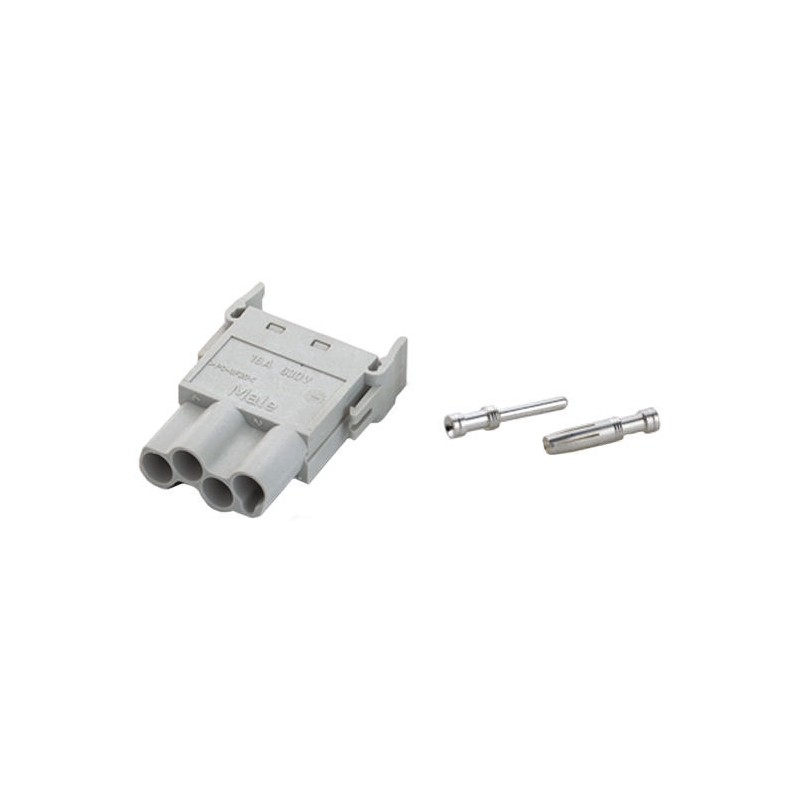 1 pcs - Epic Contact Heavy Duty Power Connector Module, 25A, Female, HBE 2.5, MCB Series, 4 Contacts